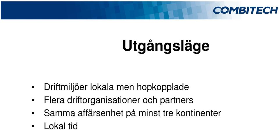 driftorganisationer och partners