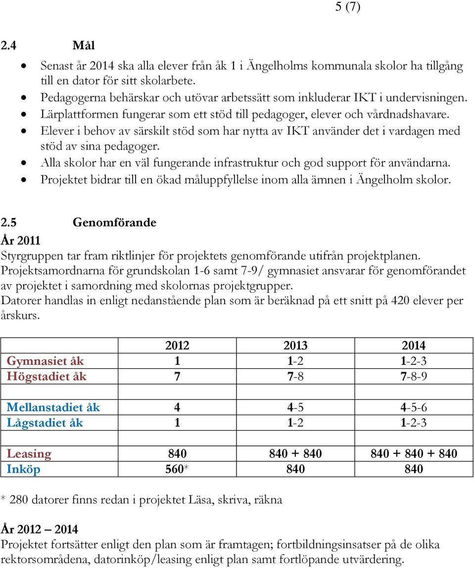 Elever i behov av särskilt stöd som har nytta av IKT använder det i vardagen med stöd av sina pedagoger. Alla skolor har en väl fungerande infrastruktur och god support för användarna.