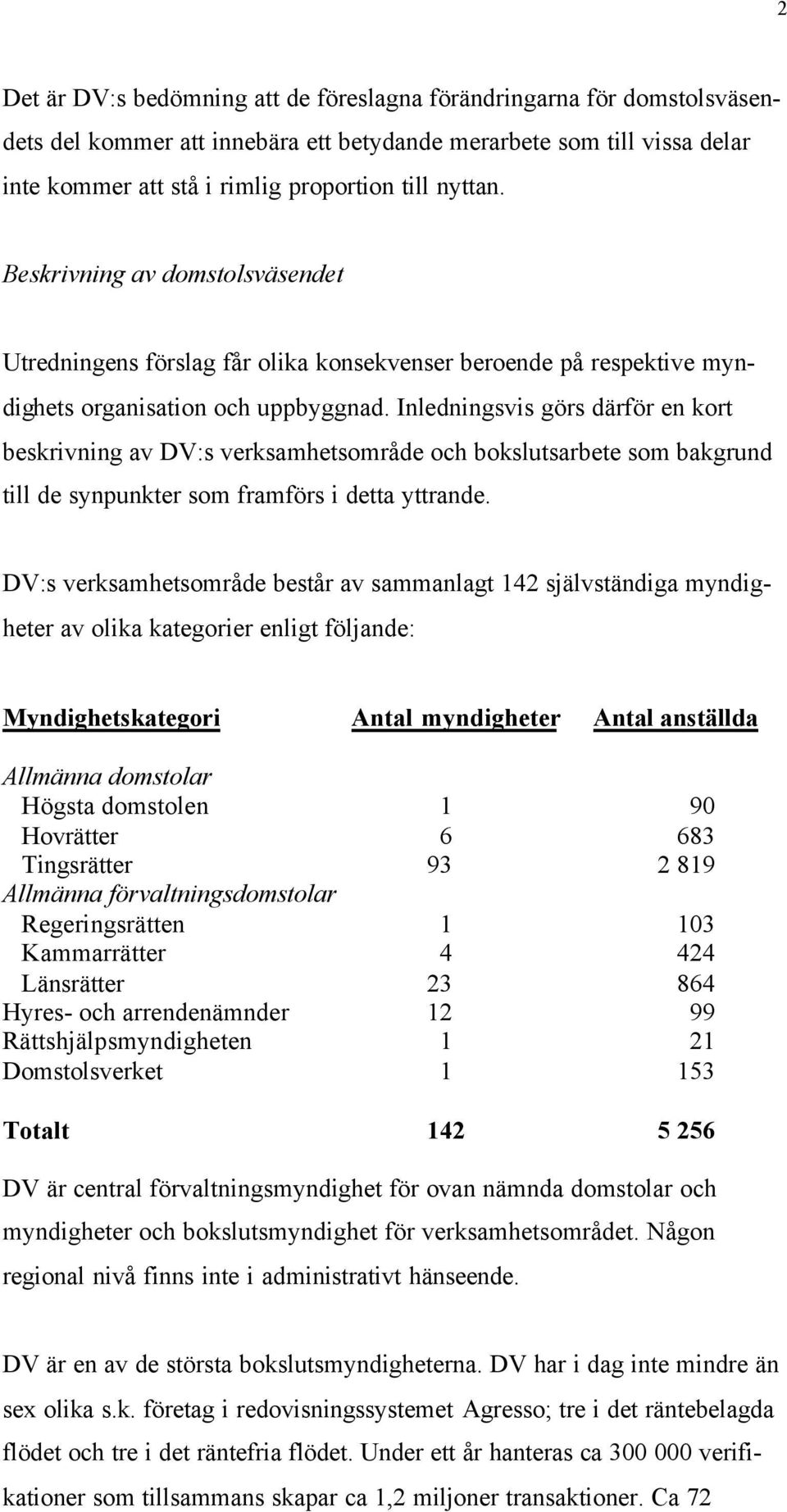 Inledningsvis görs därför en kort beskrivning av DV:s verksamhetsområde och bokslutsarbete som bakgrund till de synpunkter som framförs i detta yttrande.