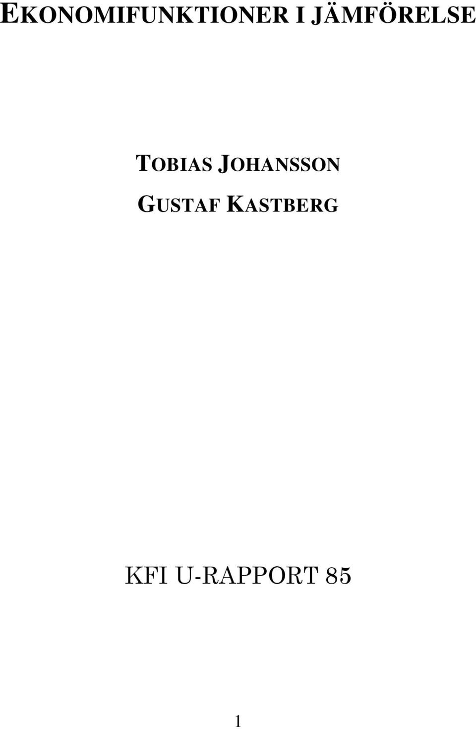 JOHANSSON GUSTAF