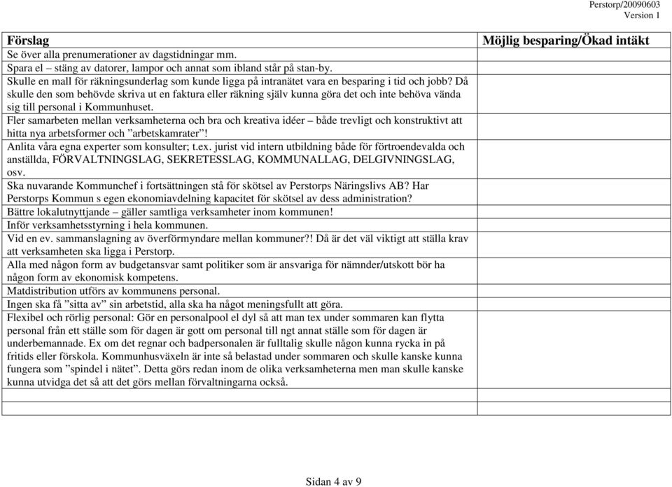 Då skulle den som behövde skriva ut en faktura eller räkning själv kunna göra det och inte behöva vända sig till personal i Kommunhuset.