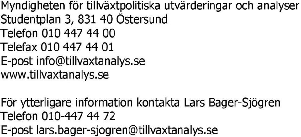 info@tillvaxtanalys.