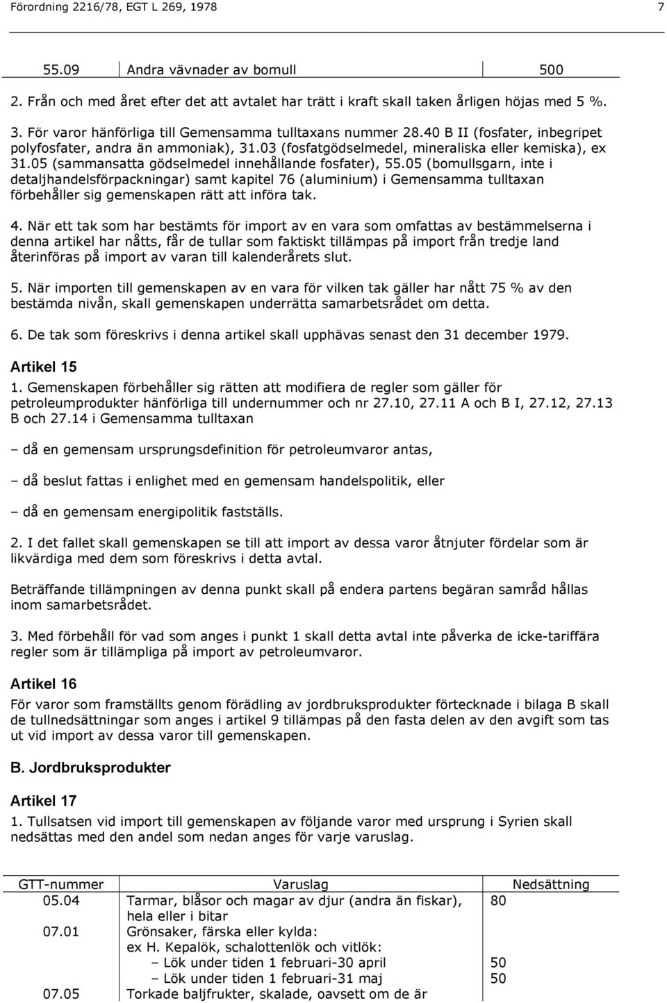 05 (sammansatta gödselmedel innehållande fosfater), 55.