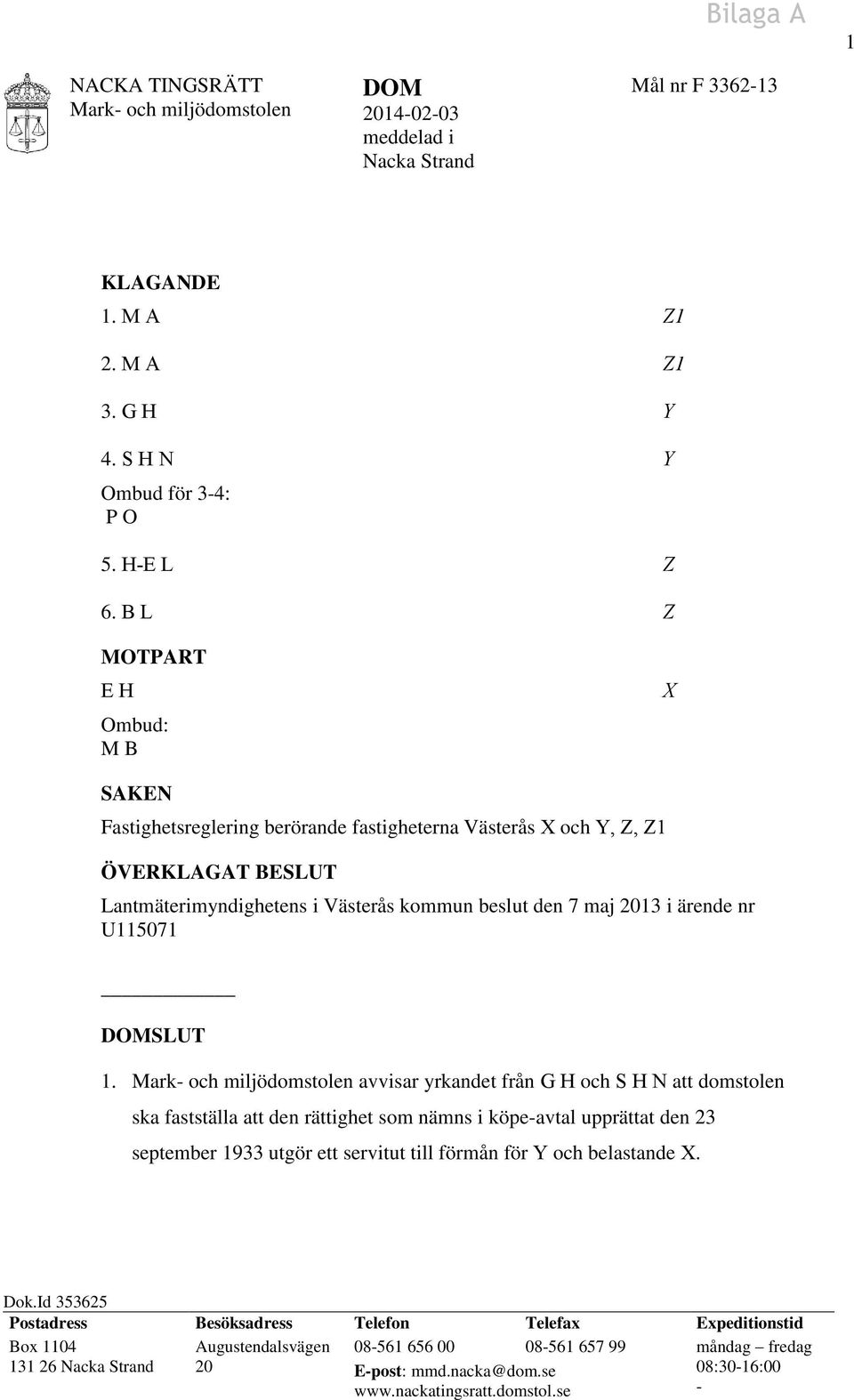 U115071 DOMSLUT 1.