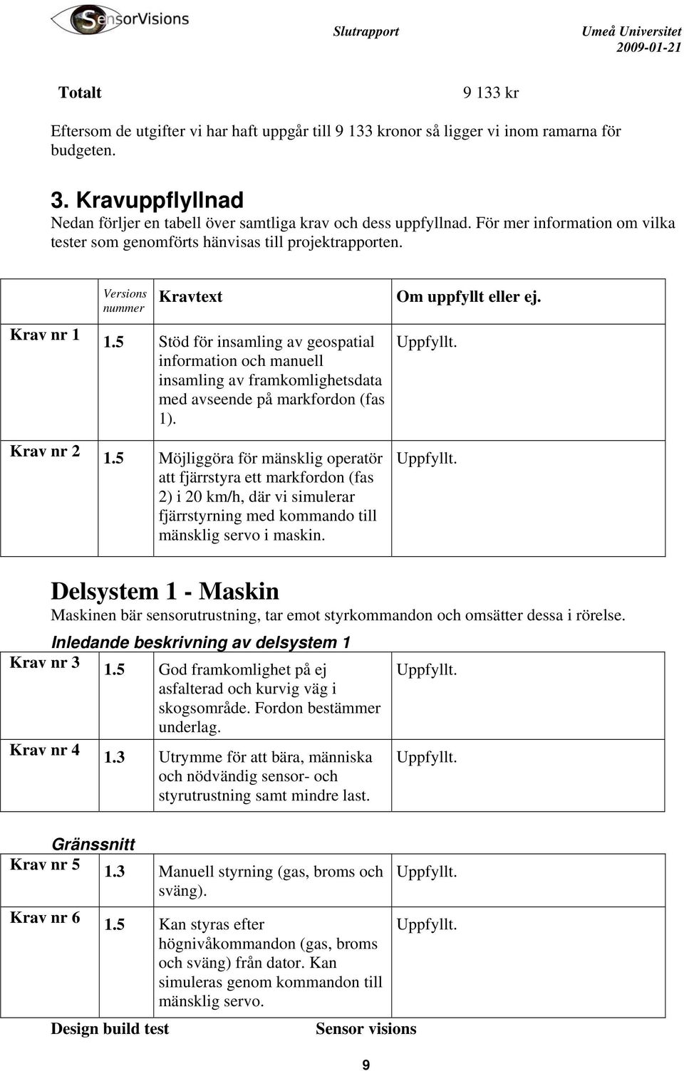 5 Stöd för insamling av geospatial information och manuell insamling av framkomlighetsdata med avseende på markfordon (fas 1)