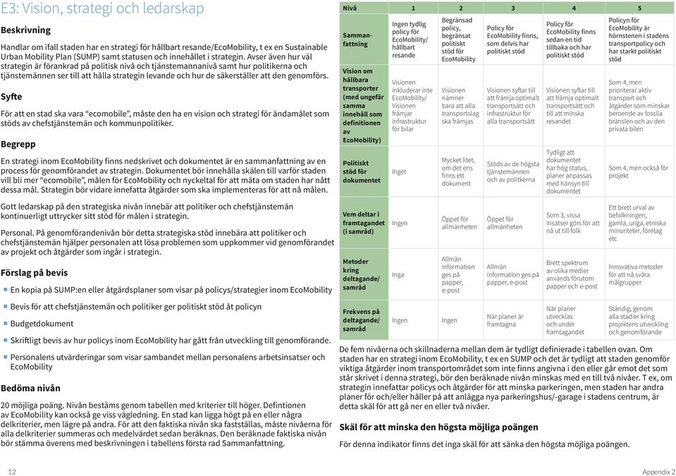 Avser även hur väl strategin är förankrad på politisk nivå och tjänstemannanivå samt hur politikerna och tjänstemännen ser till att hålla strategin levande och hur de säkerställer att den genomförs.