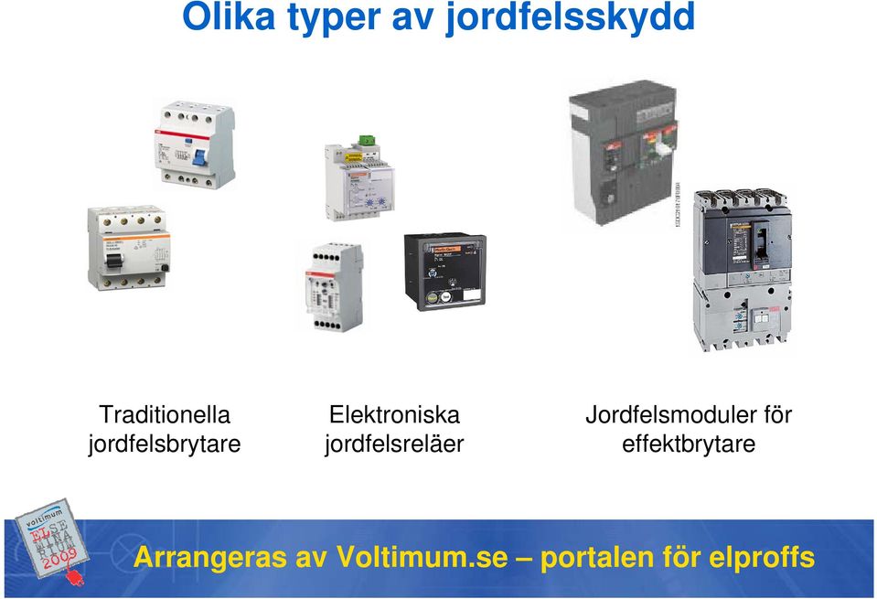 Elektroniska jordfelsreläer