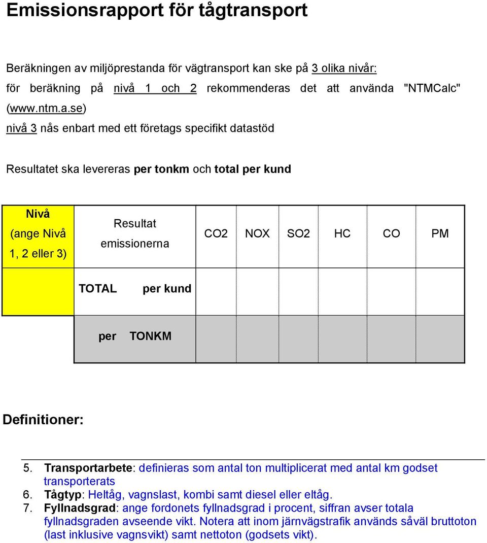 sport Beräkningen av