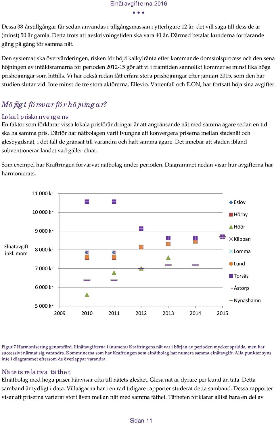 Den systematiska övervärderingen, risken för höjd kalkylränta efter kommande domstolsprocess och den sena höjningen av intäktsramarna för perioden 2012 15 gör att vi i framtiden sannolikt kommer se