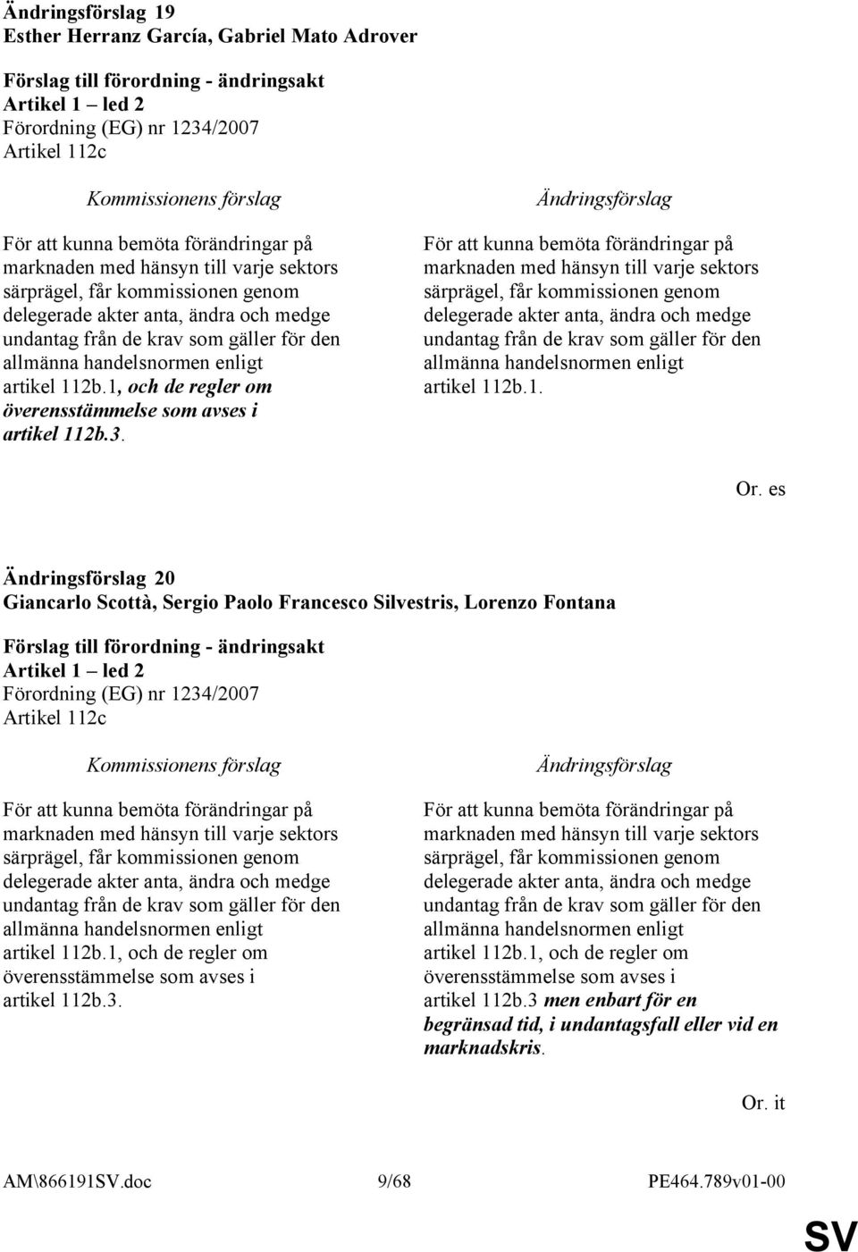 För att kunna bemöta förändringar på marknaden med hänsyn till varje sektors särprägel, får kommissionen genom delegerade akter anta, ändra och medge undantag från de krav som gäller för den allmänna