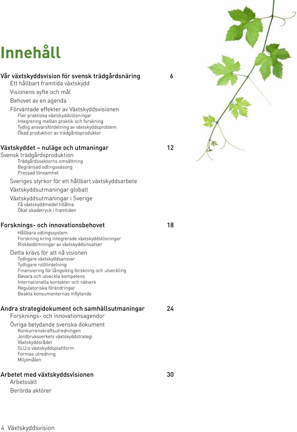 trädgårdsproduktion Trädgårdssektorns omsättning Begränsad odlingssäsong Pressad lönsamhet Sveriges styrkor för ett hållbart växtskyddsarbete Växtskyddsutmaningar globalt Växtskyddsutmaningar i