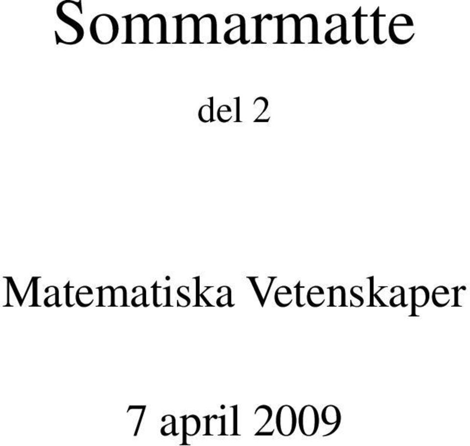 Matematiska