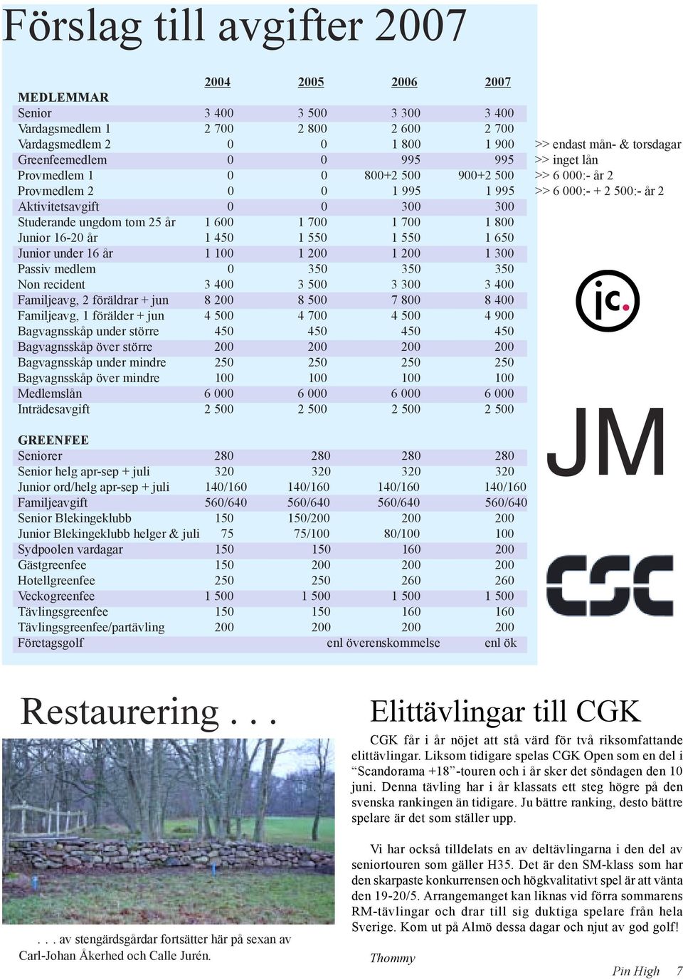 25 år 1 600 1 700 1 700 1 800 Junior 16-20 år 1 450 1 550 1 550 1 650 Junior under 16 år 1 100 1 200 1 200 1 300 Passiv medlem 0 350 350 350 Non recident 3 400 3 500 3 300 3 400 Familjeavg, 2