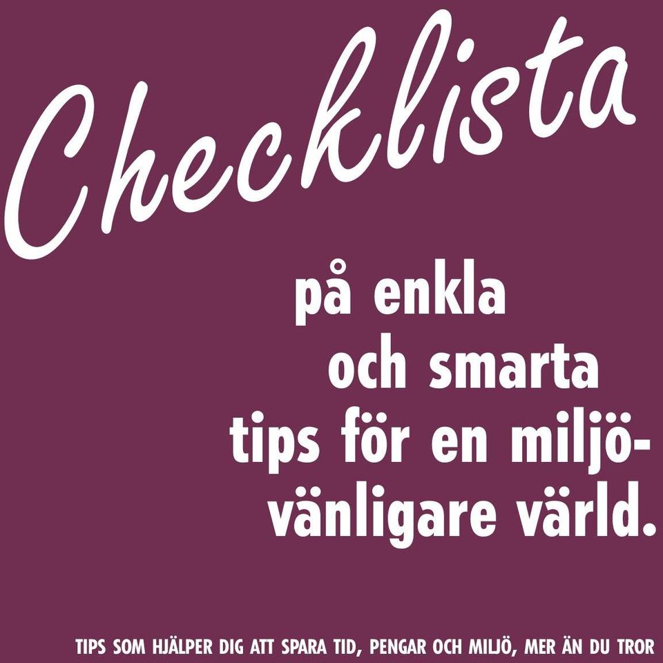 TIPS SOM HJÄLPER DIG ATT SPARA