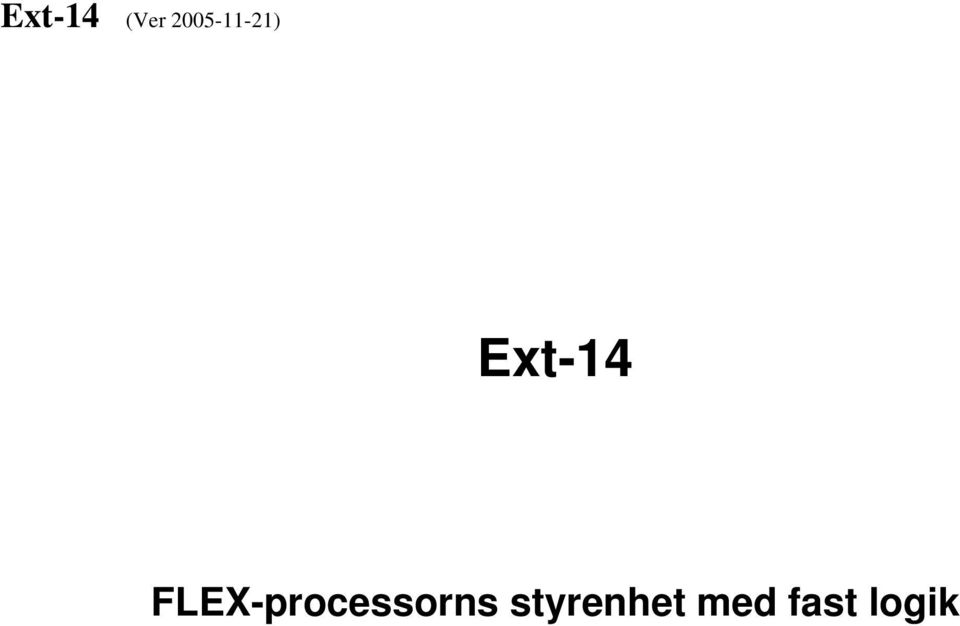 FLEX-processorns