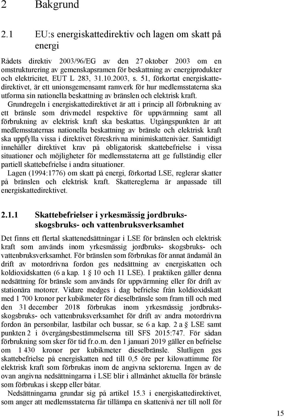 elektricitet, EUT L 283, 31.10.2003, s.