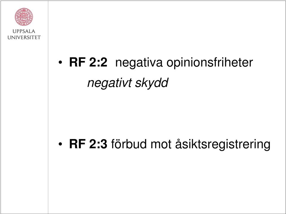 negativt skydd RF