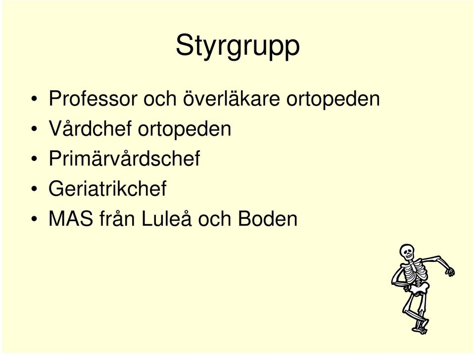 ortopeden Primärvårdschef