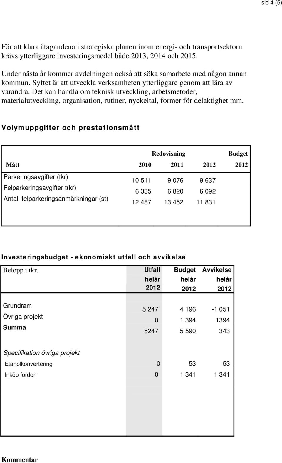 Det kan handla om teknisk utveckling, arbetsmetoder, materialutveckling, organisation, rutiner, nyckeltal, former för delaktighet mm.