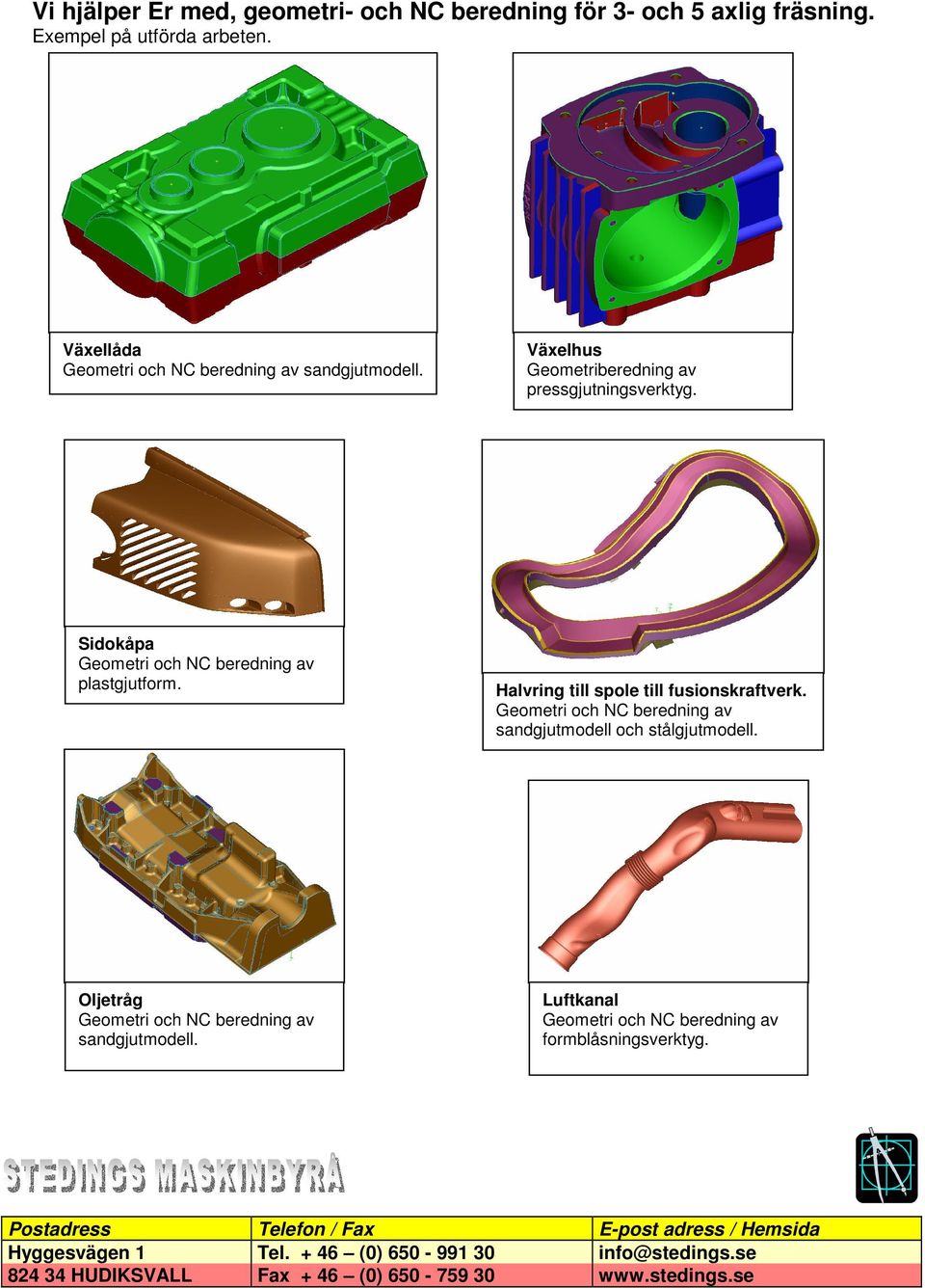 Växelhus Geometriberedning av pressgjutningsverktyg. Sidokåpa plastgjutform.