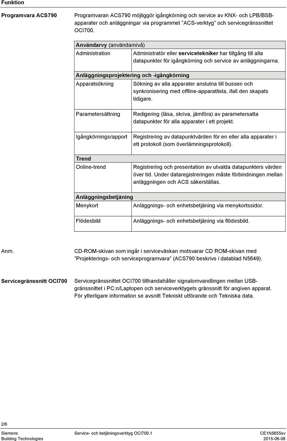 Anläggningsprojektering och -igångkörning Apparatsökning Sökning av alla apparater anslutna till bussen och synkronisering med offline-apparatlista, ifall den skapats tidigare.