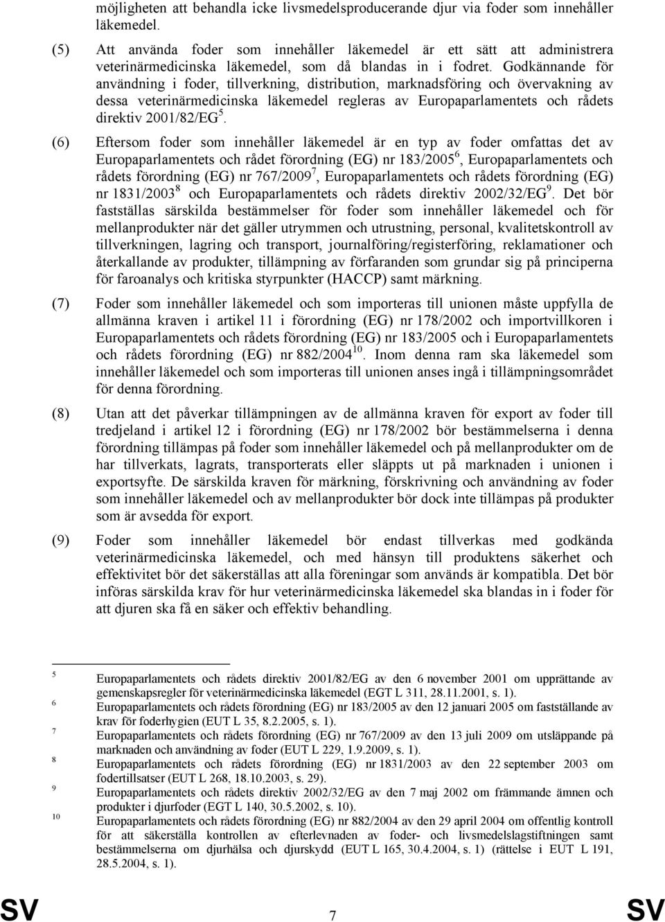 Godkännande för användning i foder, tillverkning, distribution, marknadsföring och övervakning av dessa veterinärmedicinska läkemedel regleras av Europaparlamentets och rådets direktiv 2001/82/EG 5.