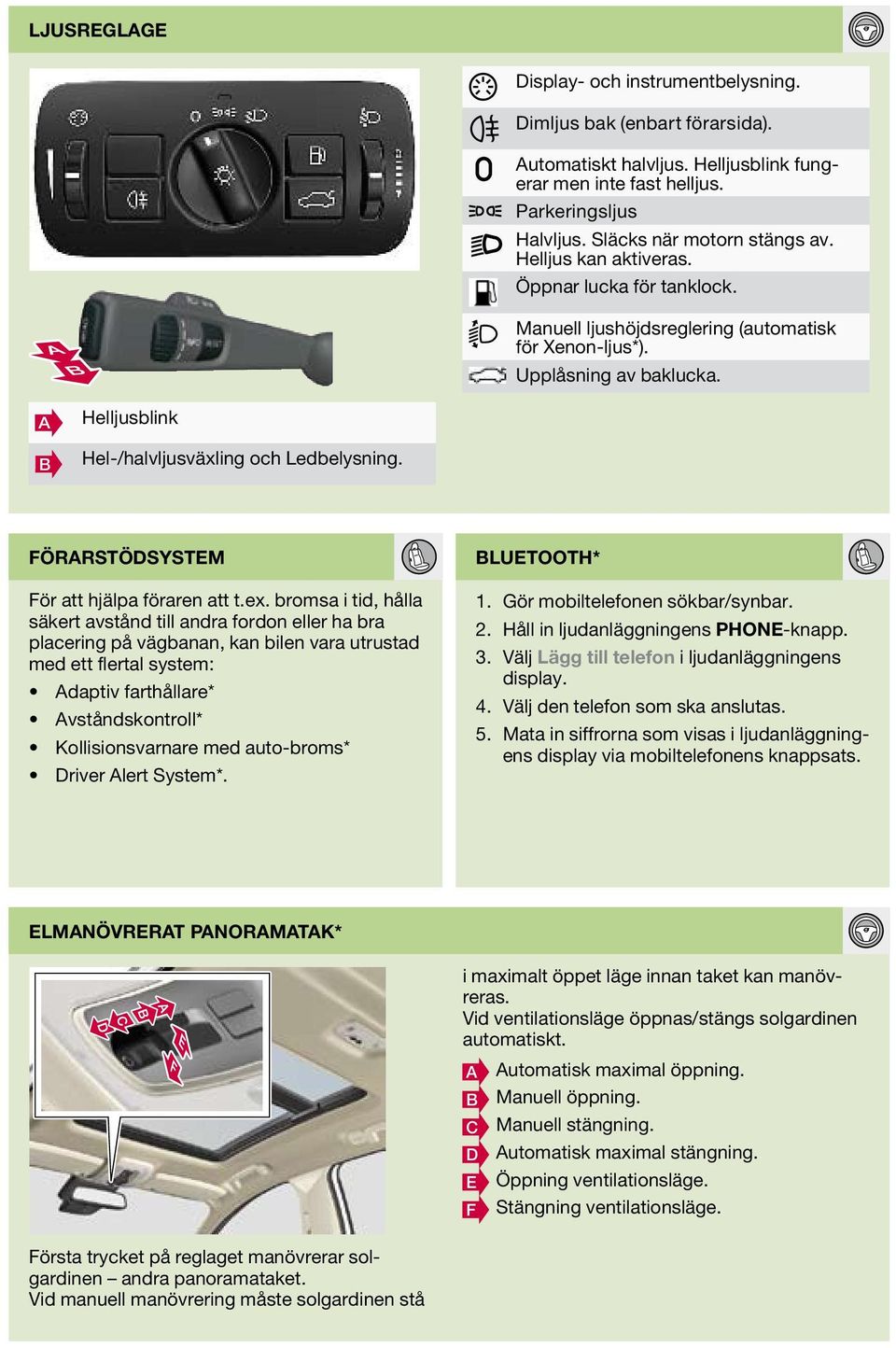 Förarstödsystem För att hjälpa föraren att t.ex.