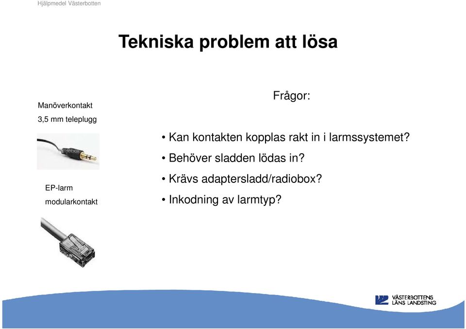 kontakten kopplas rakt in i larmssystemet?