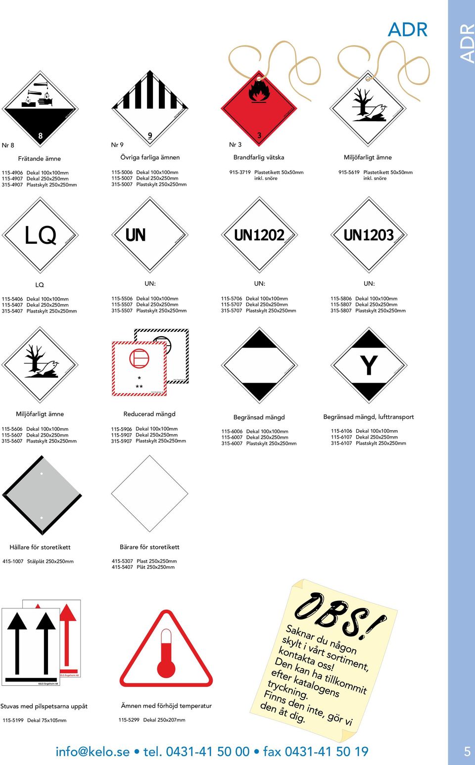 snöre UN 1202 UN 1203 LQ UN: UN: UN: 115-5406 115-5407 315-5407 115-5506 115-5507 315-5507 115-5706 115-5707 315-5707 115-5806 115-5807 315-5807 KELO Ängelholm AB KELO Ängelholm AB KELO Ängelholm AB