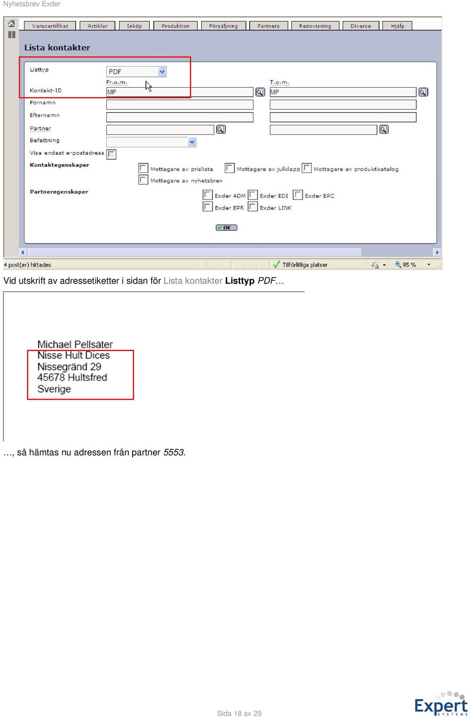 Listtyp PDF, så hämtas nu