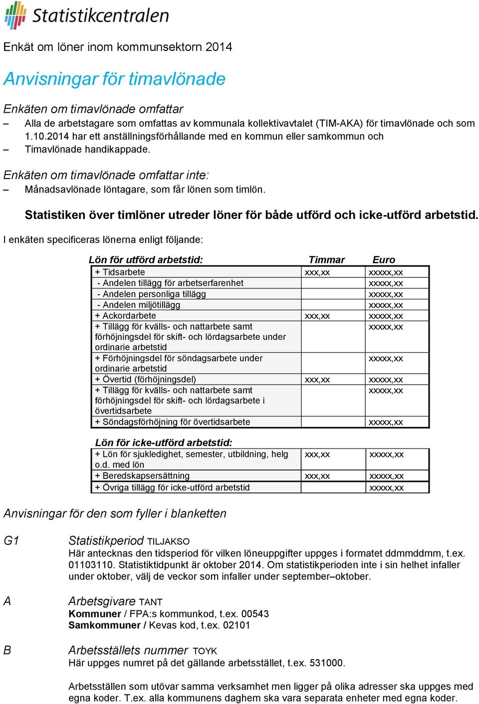 Statistiken över timlöner utreder löner för både utförd och icke-utförd arbetstid.