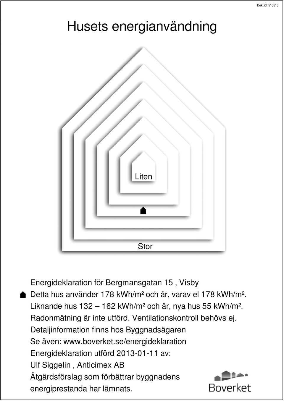 Ventilationskontroll behövs ej. Detaljinformation finns hos Byggnadsägaren Se även: www.boverket.