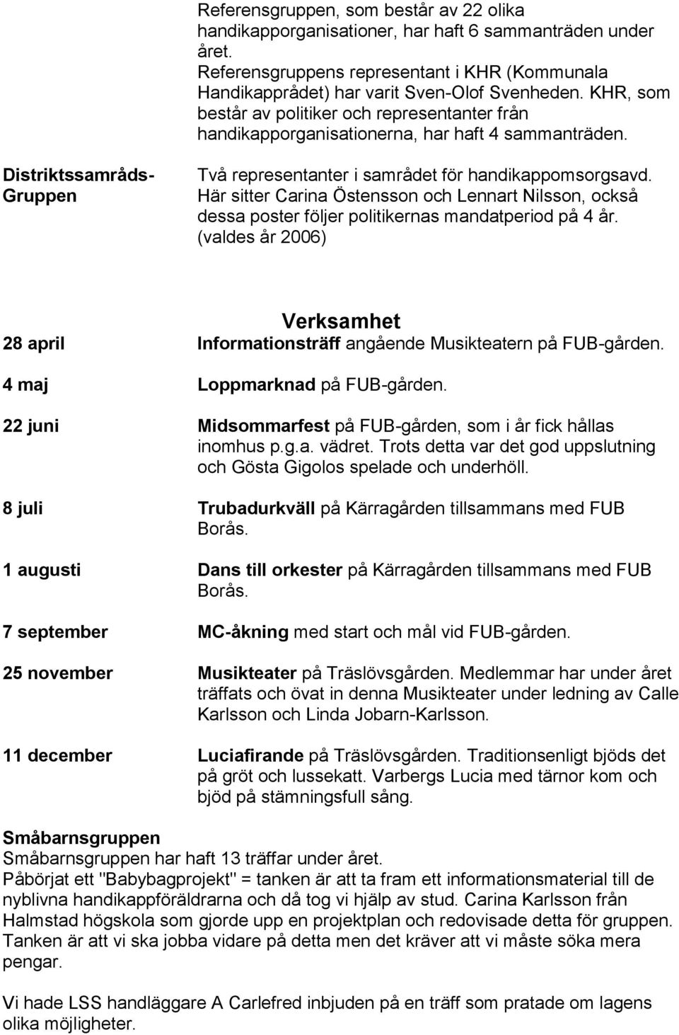 Här sitter Carina Östensson och Lennart Nilsson, också dessa poster följer politikernas mandatperiod på 4 år.