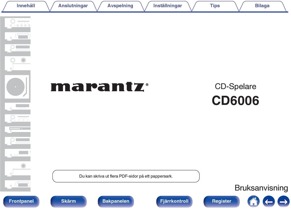 CD-Spelare CD6006 Du kan skriva ut