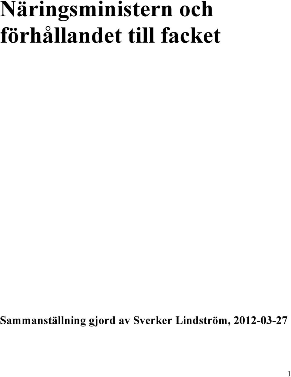 Sammanställning gjord av