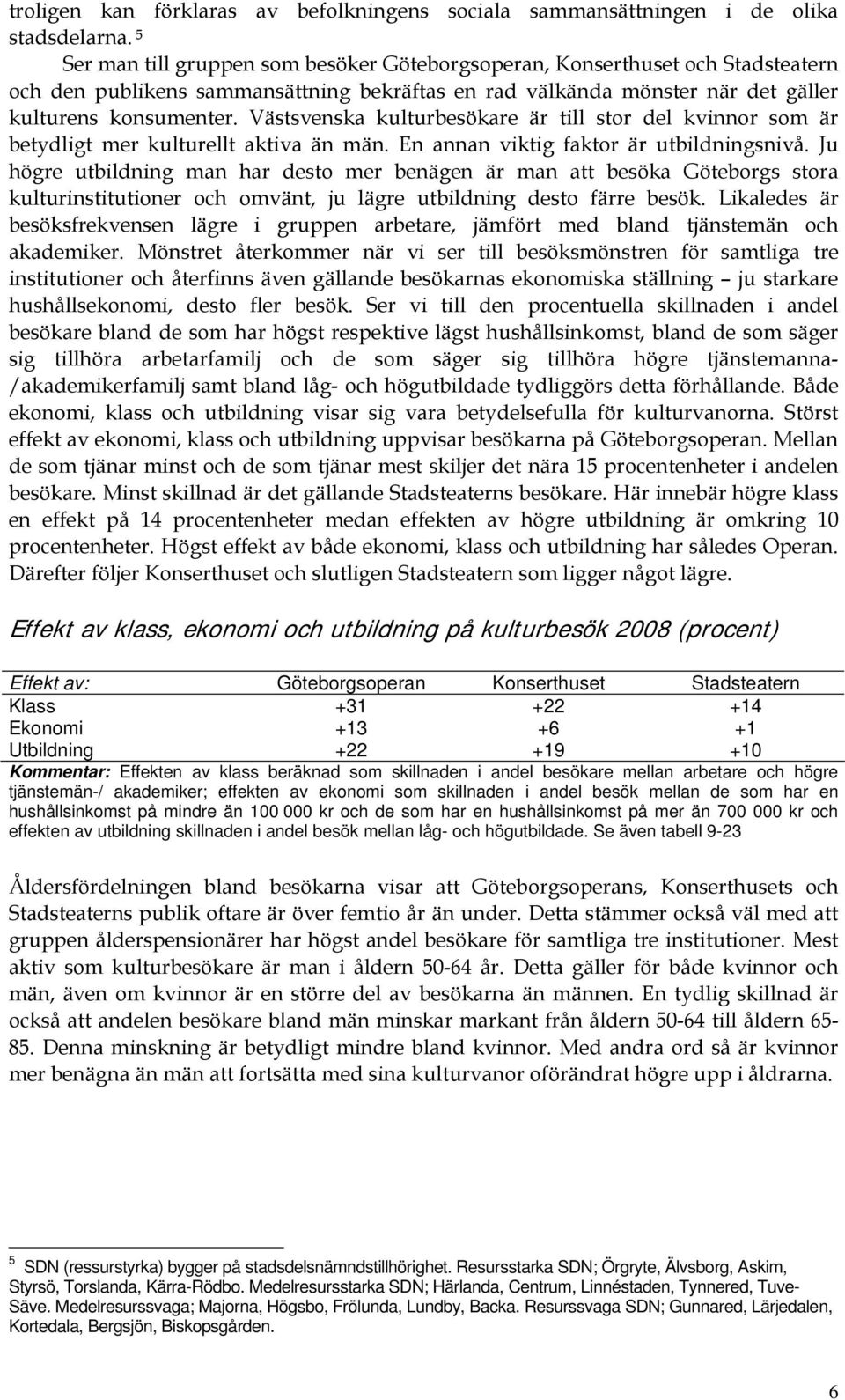 Västsvenska kulturbesökare är till stor del kvinnor som är betydligt mer kulturellt aktiva än män. En annan viktig faktor är utbildningsnivå.