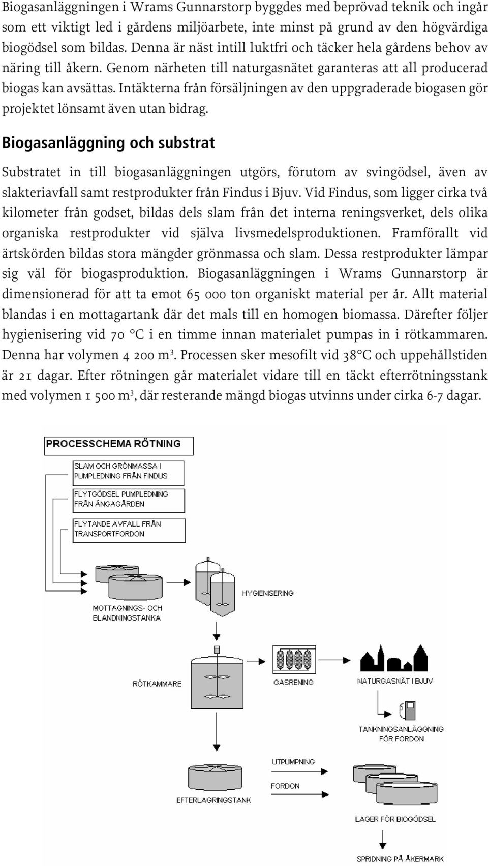 Intäkterna från försäljningen av den uppgraderade biogasen gör projektet lönsamt även utan bidrag.