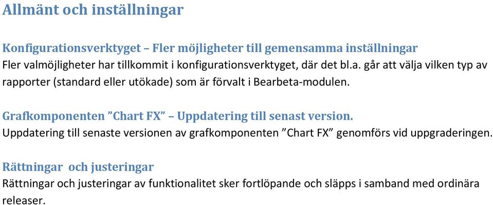 Grafkomponenten Chart FX Uppdatering till senast version.