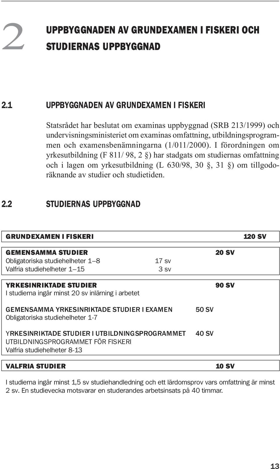 examensbenämningarna (1/011/2000).
