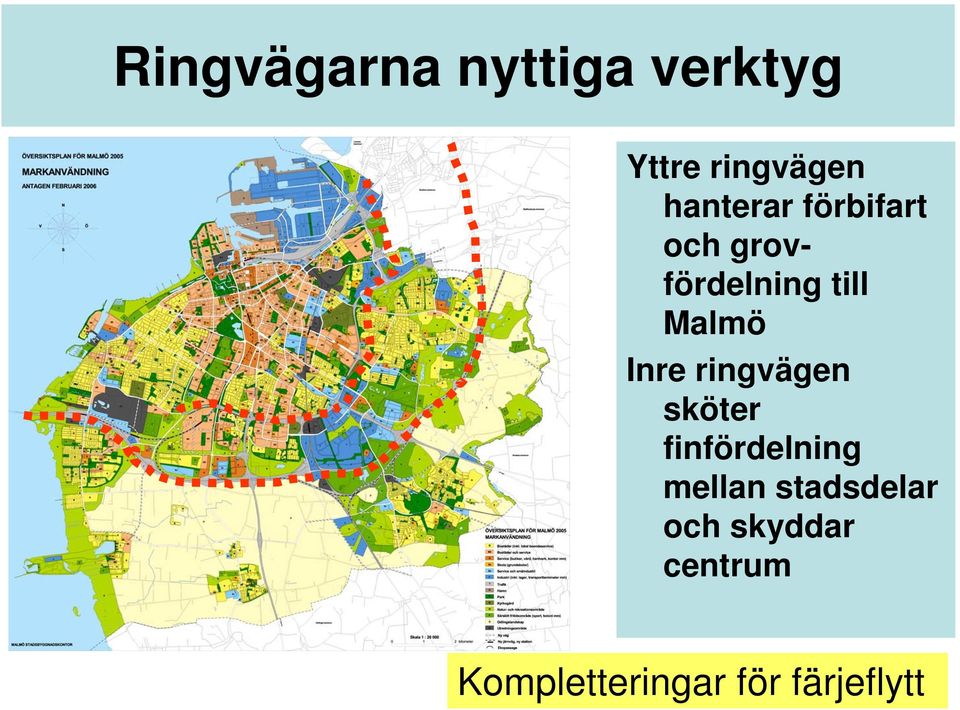 Inre ringvägen sköter finfördelning mellan