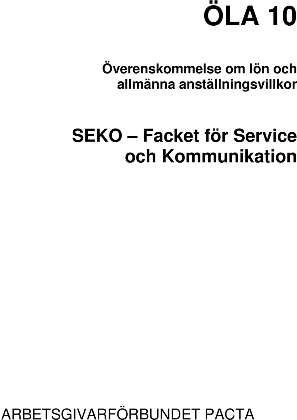 SEKO Facket för Service och