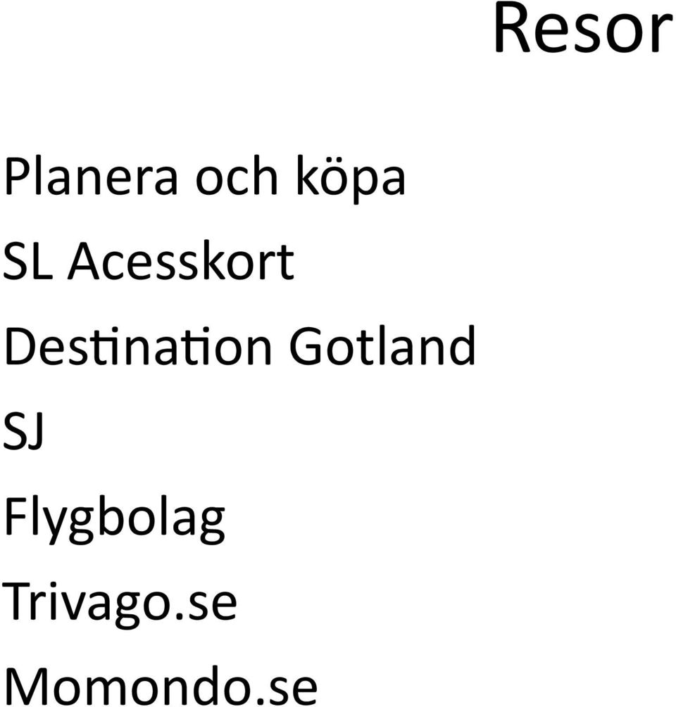 Destination Gotland SJ