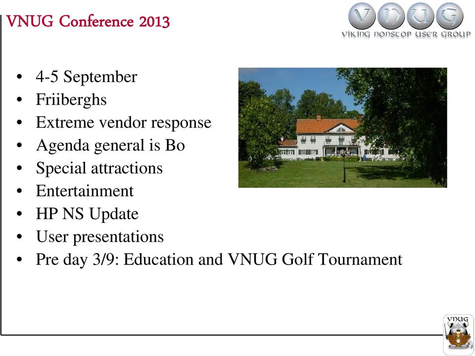 Special attractions Entertainment HP NS Update