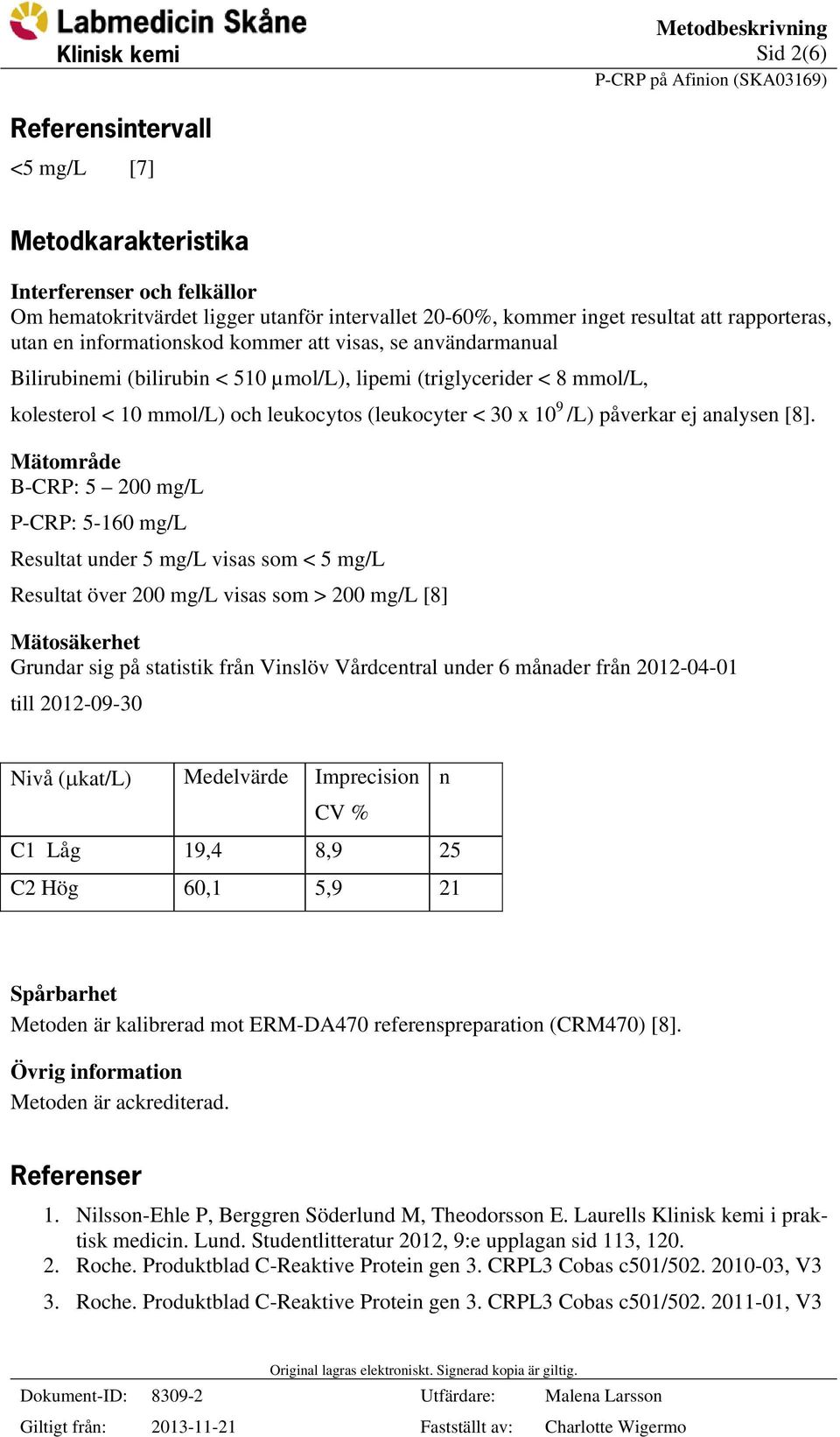 påverkar ej analysen [8].