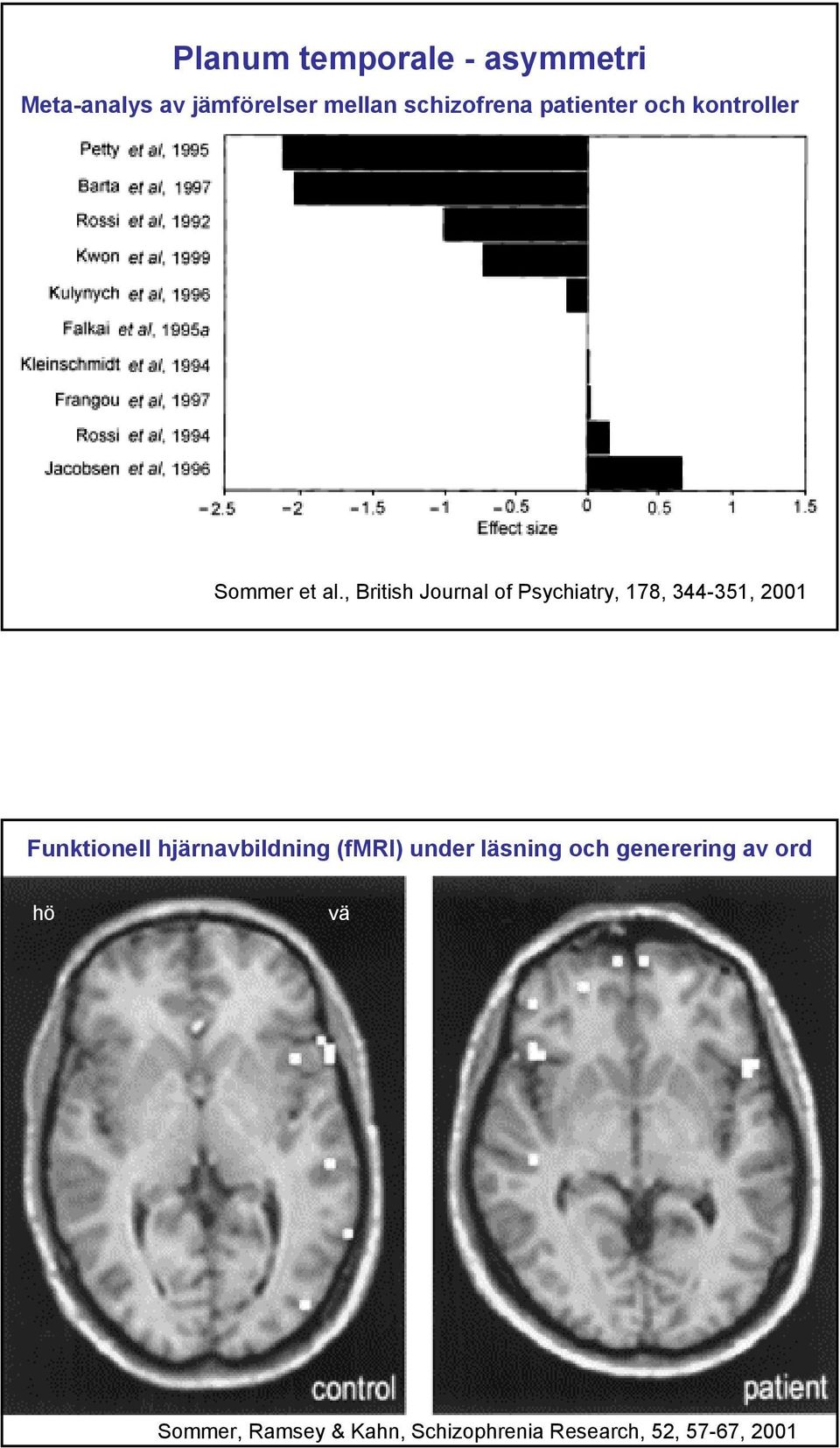 , British Journal of Psychiatry, 178, 344-351, 2001 Funktionell