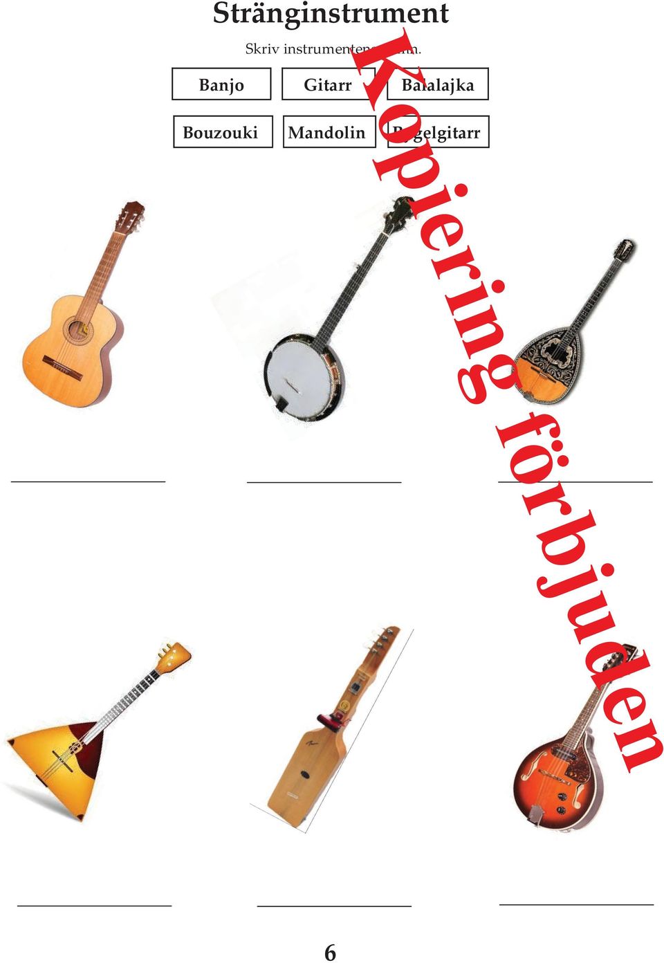 Banjo itarr Balalajka