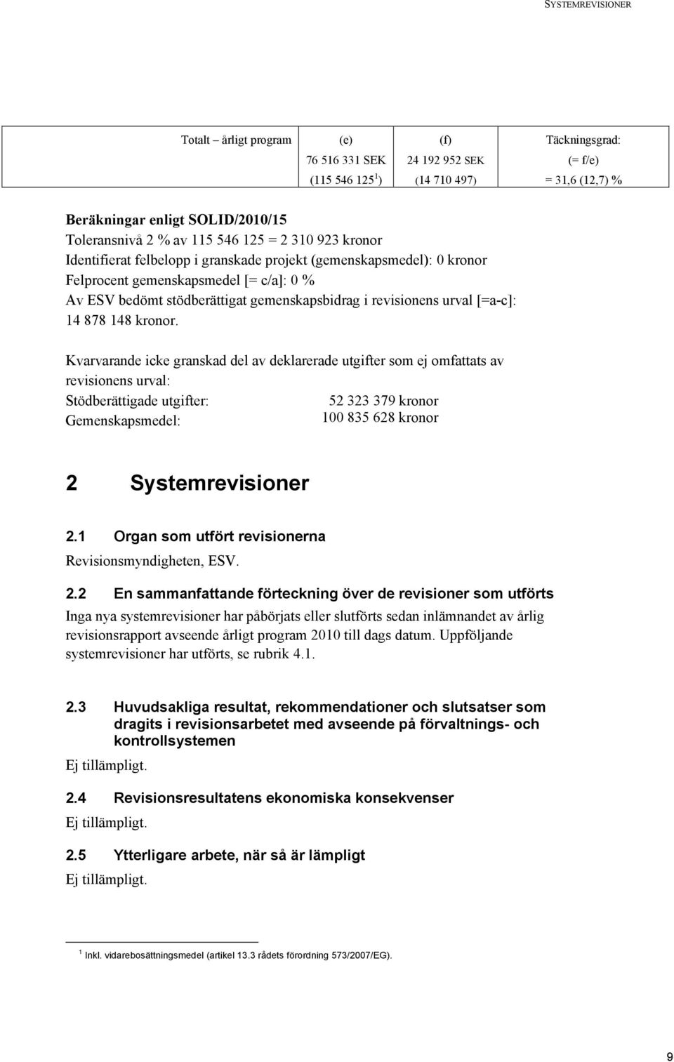 revisionens urval [=a-c]: 14 878 148 kronor.