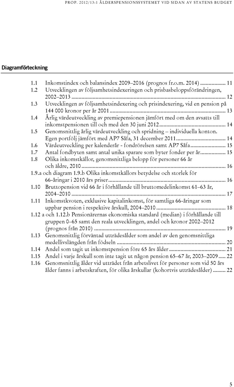 4 Årlig värdeutveckling av premiepensionen jämfört med om den avsatts till inkomstpensionen till och med den 3 juni 212... 14 1.5 Genomsnittlig årlig värdeutveckling och spridning individuella konton.