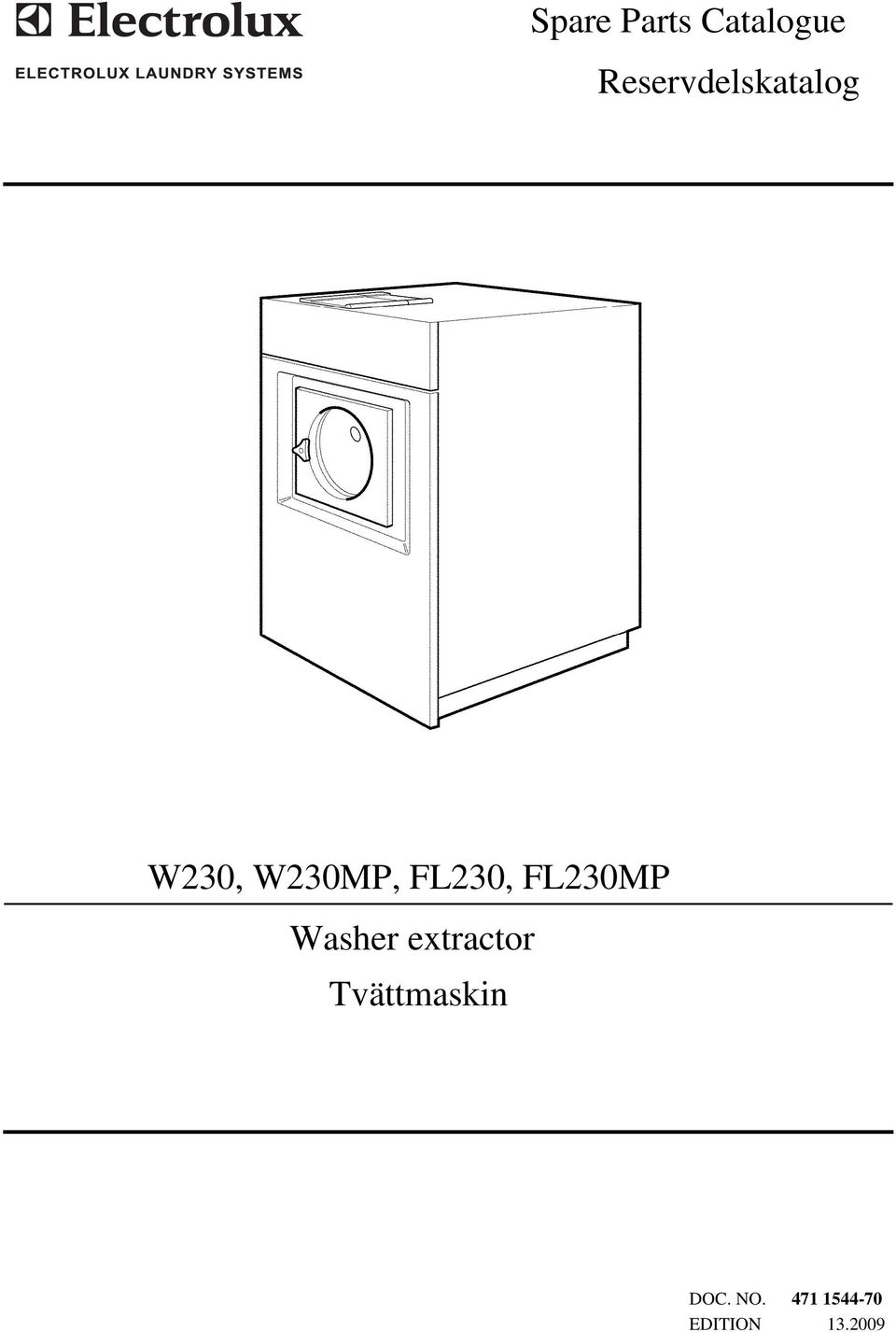 FL230, FL230MP Washer extractor