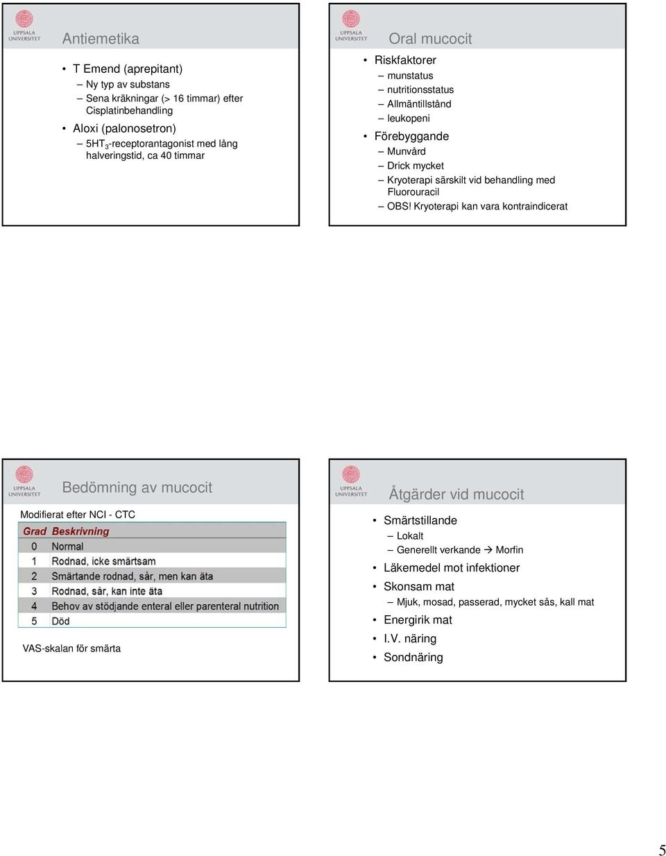 behandling med Fluorouracil OBS!